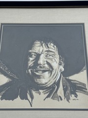 ANTIQUE PAINTING PORTRAIT MEXICAN MAN MEN SIGNED MONTY ORR ILLUSTRATION VINTAGE