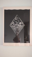 Vintage Contemporary 20th Century Signed And Numbered Geometric Motif Artwork