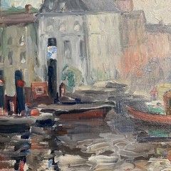 Francesco Spicuzza Pein Air Painting Of Paris, 1929