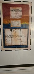 Large Modern Painting Architectural Maps III Vintage Alfred Russell 45″x38″