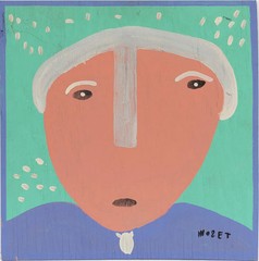 Mose Tolliver (1920-2006) George Washington Oil on Panel 24 x 20″