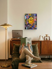 Faris Art-Jake the Dog-11×14 Neo Expressionism Original Artwork on Canvas