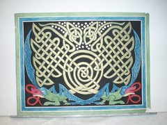 28% off! Painted Celtic Motif on Paper Ready for Framing