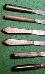 6 Painting Pallets With Wood Handles, 3 Are Unmarked,3 Are Lowe Cornwell