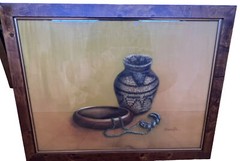 MARGO MANDETTE – PASTEL ON PAPER- NATIVE AMERICAN – STILL LIFE – LISTED ARTIST