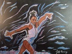 Simone Biles „Flipping Over The Clouds“ By Jeff Ewing
