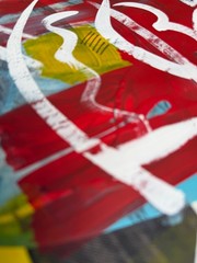 Original Abstract Acrylic Painting (3 of 3 Series) – 12×9″ Mixed Media Paper