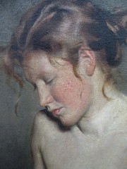 Masterful Painting Nude of a Woman Verso by a Great Impressionist Circa 1900