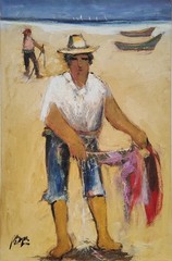 Arcadio Boyer Vintage Important Peruvian Artist Listed Artist Peru Master