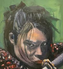 Frank Maier Oil Painting: Samurai 3. 12″x16″ (Unframed)