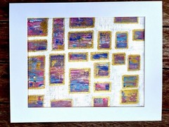 Painting Original Abstract Art Matted 11×14 Modern Acrylic Jimarieart