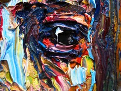 PORTRAIT OIL█PAINTING█VINTAGE█exPRESSIONISt█ART█SIGNED ABSTRACT ORIGINAL IMPASTO