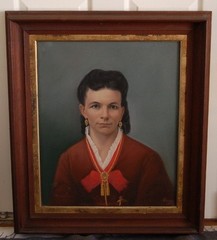 RARE PAIR 1875-1876 ALBERT CLEMENT FAHRENBERG NEW ORLEANS COUPLE PORTRAIT FRAMED