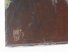 Josep Tur Oil on Canvas, Spain Impressionist-Cabeza de Fraile 25.5×19.5 in 1977