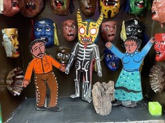 Mexican Folk Art Rafael Rodríguez Cojas Amazing 3D Mask Shop Retablo Ex Voto Box