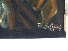 1970’S ARTIST SIGNED BLACK VELVET PAINTING „OLD SEA CAPTAIN“ SUPER NICE MUST SEE