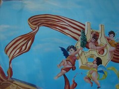 CEILING ART PANELS Large Paintings on Canvas Charleston SC Putti Cherub MUSIC
