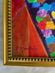21 1/4″ X 11 1/4″ Signed Oil Painting Women Artist Phyllis Maulfair