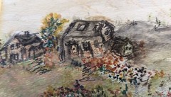 Framed Matted Signed Original Landscape Watercolor Painting 14″ x 11″