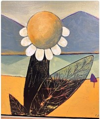 Vintage painting Norwegian artist