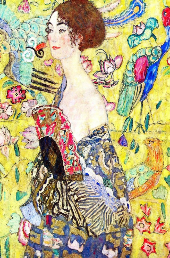 poster GUSTAV KLIMT lady adele art Vintage painting EUROPE Print 36″