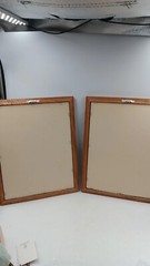 Paint by Number Paintings Puppies Puppy Wood Framed MCM Set Of 2 Vintage