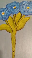 THIRD TIME A CHARM – ACRYLIC ABSTRACT PAINTING ON CANVAS ORIGINAL BY THE ARTIST