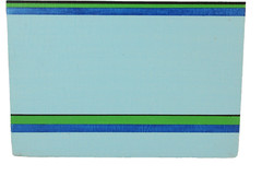Abstract Striped Pattern Acrylic Paint Artwork On Canvas Unsigned