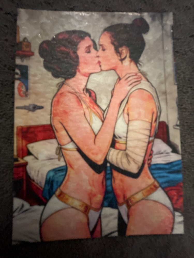 ACEO Sketch – Star Wars – Leia – Rey – 1/1 – One of a kind artwork – FREE SHIPPI