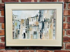 East Northport Long Island Artist & Instructor Lucy Taylor W/C. NYC Tenements ￼