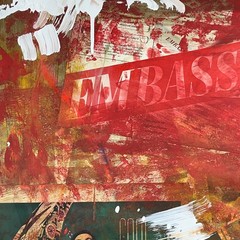 Original Mixed Media Abstract Modern Art Painting 24×36 „Embassy“ Signed