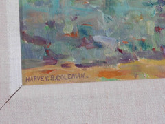 HARVEY B. COLEMAN (1884-1959, Los Angeles, CA.); MOUNTAIN LANDSCAPE, Oil, Signed