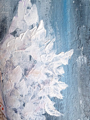 ORIGINAL Painting „ANGEL “ impasto ACRYLIC 10″x 8″ by Olga Diduh.