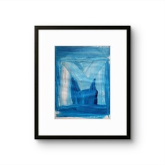 „M“ Classroom Graffiti Abstract Pop Art Paper Painting Modern Design.
