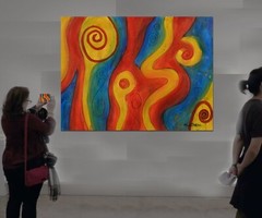 Mark Little Original,painting,60”x48”Acrylic,Abstract, Modern,Action Extra Large