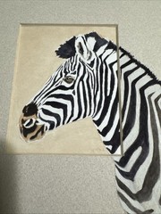 J Royal Telford 10×13 Original Zebra – Original Watercolor