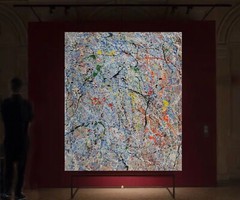 Jackson Pollock style Professional￼ Artist Canvas￼ painting￼ 72”X60”Abstract,6ft