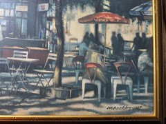 Harry E Buckley 02 „Parisian Scene XXIII“ Oil Painting – Signed And Framed