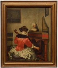 After Gerhard ter Borch (1617-1681) – 19th Century Oil, The Concert