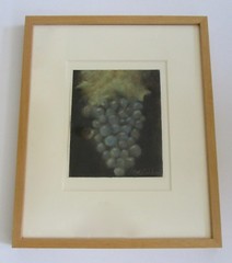 Carol Anthony Original Oil Crayon „Cambrian Grapes“
