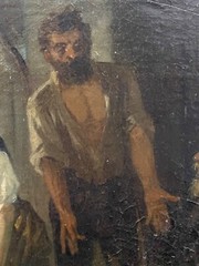 🔥 Fine Antique Old 19th c European Old Master Oil Painting, Friedrich MEYERHEIM