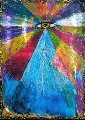Portrait – Abstract Modern Art – Oil Chalk A4 Paper – Modern Art
