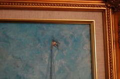 LG FRAMED ORIGINAL OIL EL MORRO CASTLE & BAY OLD HAVANA, CUBA ARTIST HECTO VIDAL