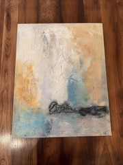 Painting By Simo Tesla 16 X 20 On Canvas – Rare Find – Cat Tesla’s Husband
