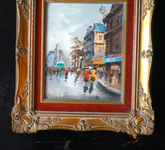 Antonio DeVity Impressionist Oil Painting Framed & Signed ~ Original (15″ x 13″)