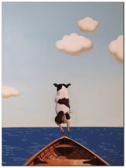 Overboard by Lucia Heffernan Gallery-Wrapped Canvas Giclee Art (16 in x 12 in)