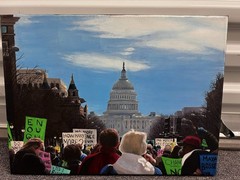 Washington DC Capitol March Oil painting By Maya Bosse