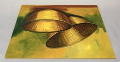 Signed Original Ana Hasbun Vergara Still Life Painting Woven Baskets Art