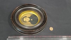 Antique Young Man Gentleman Miniature Watercolor Painting
