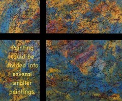 Jackson Pollock style Professional￼ Artist Canvas￼ painting￼ 72”X60”Abstract,6ft